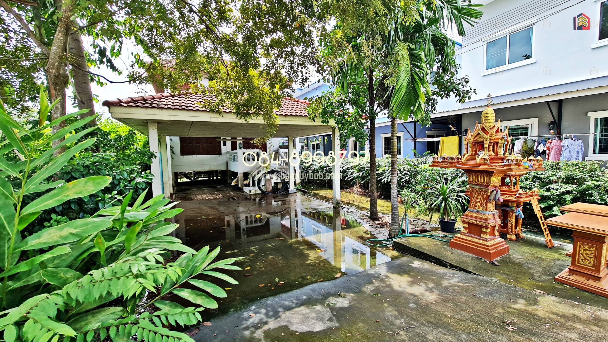 For Sale: 498 Sq.wa Land with House - Near Ratchaphruek Road, Mahasawat | Riverside Access | Prime Residential Area - Image 2