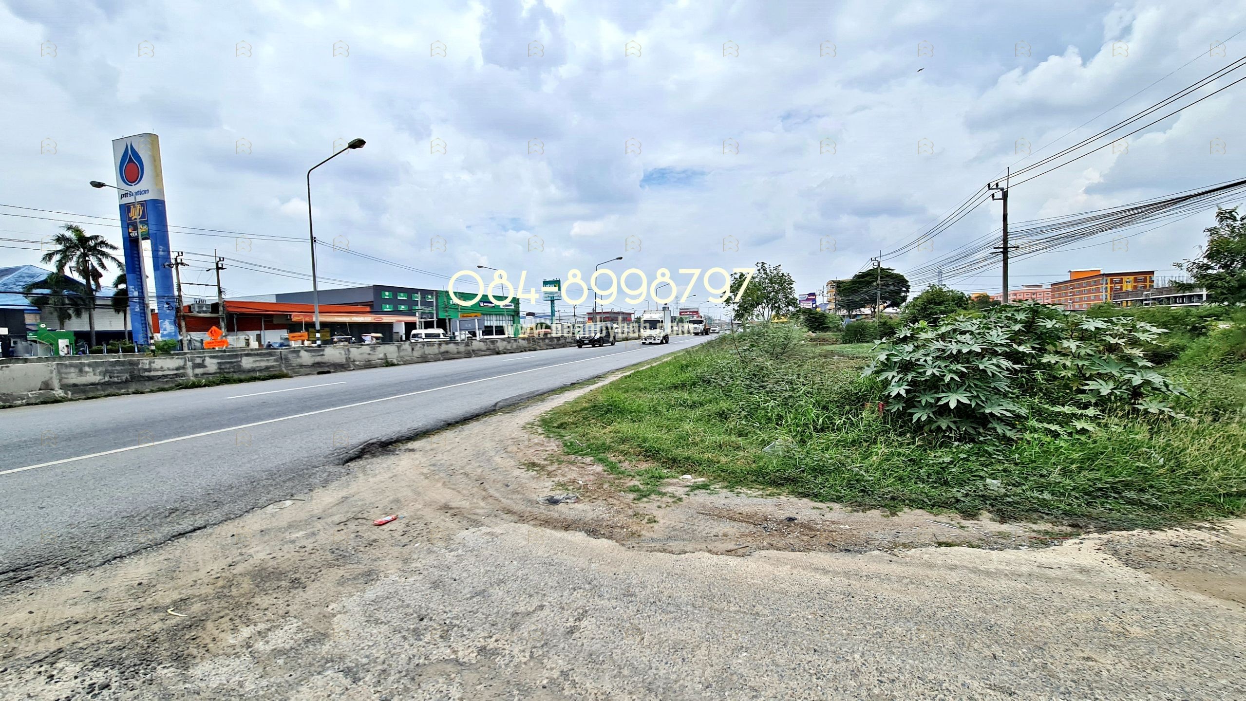 ขายที่ดินติดถนนใหญ่ 340 บางบัวทอง-สุพรรณบุรี 5-3-91 ไร่ หน้ากว้าง 142 ม. ผังสีม่วง ทำเลทอง - Image 5