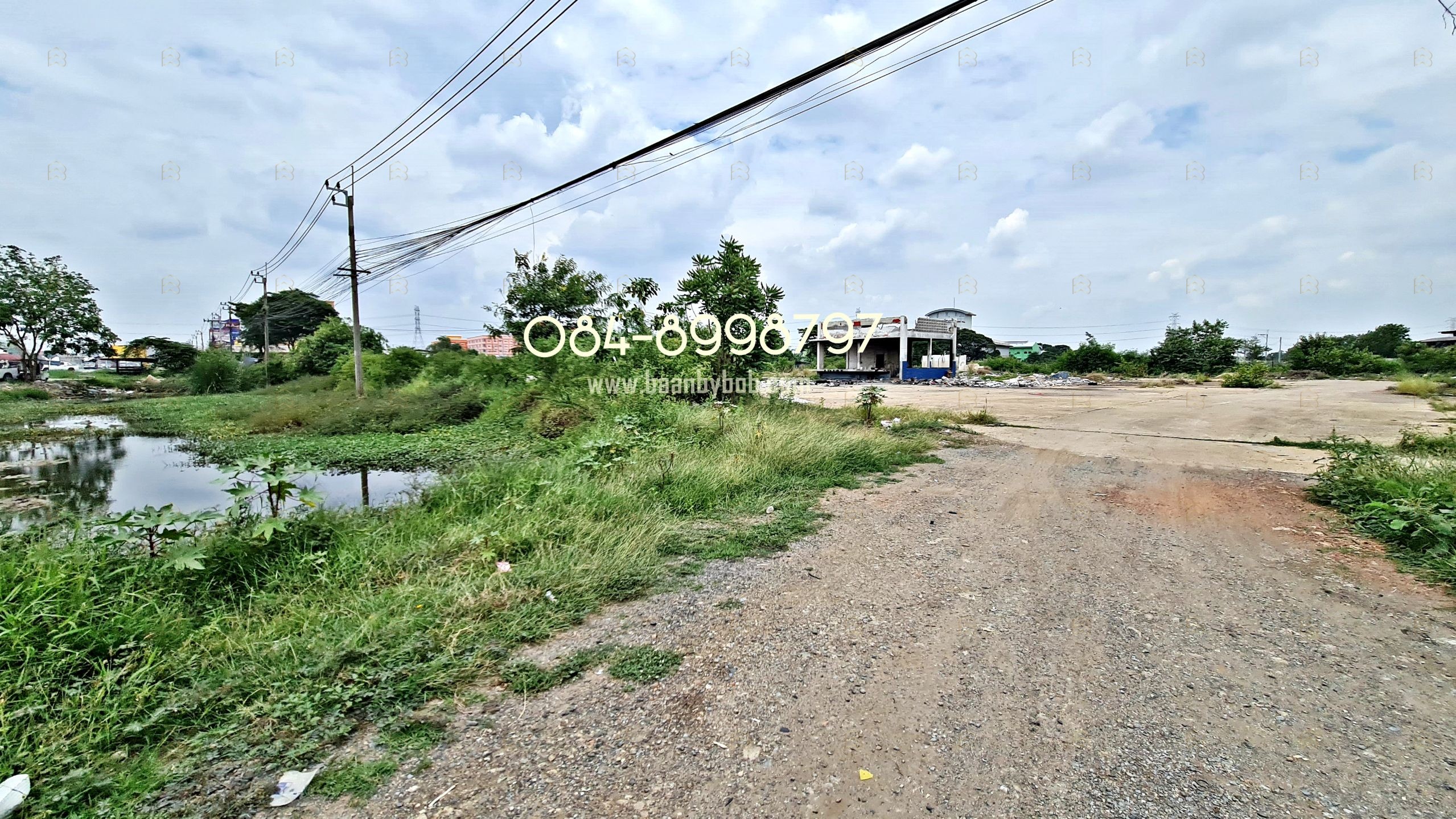 ขายที่ดินติดถนนใหญ่ 340 บางบัวทอง-สุพรรณบุรี 5-3-91 ไร่ หน้ากว้าง 142 ม. ผังสีม่วง ทำเลทอง - Image 7