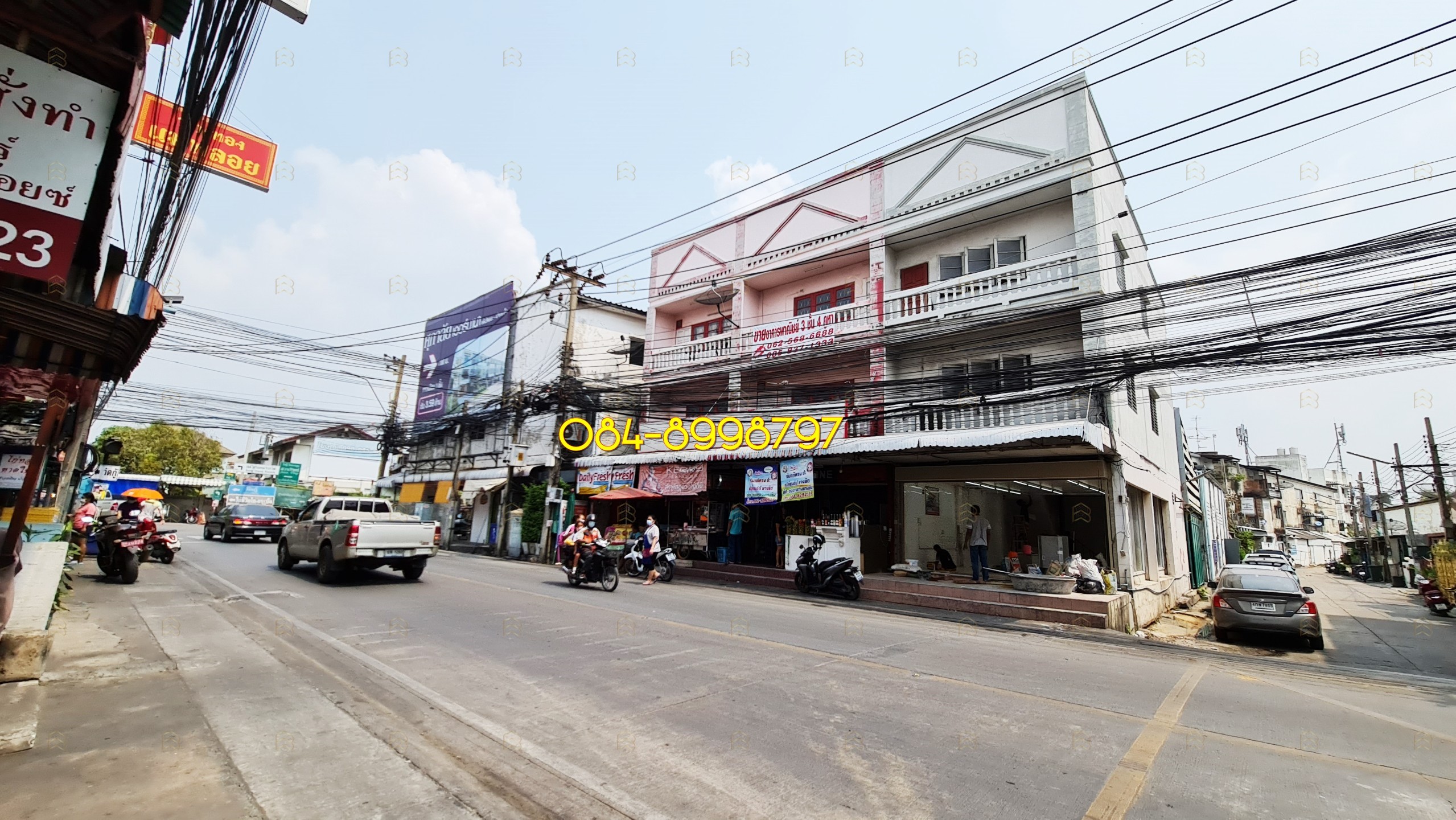 For Sale: 3-Storey Commercial Building (Double Unit) - Pak Kret, Nonthaburi | Corner Plot | 53.2 Sq.wa | Ideal for Office or Warehouse - Image 1